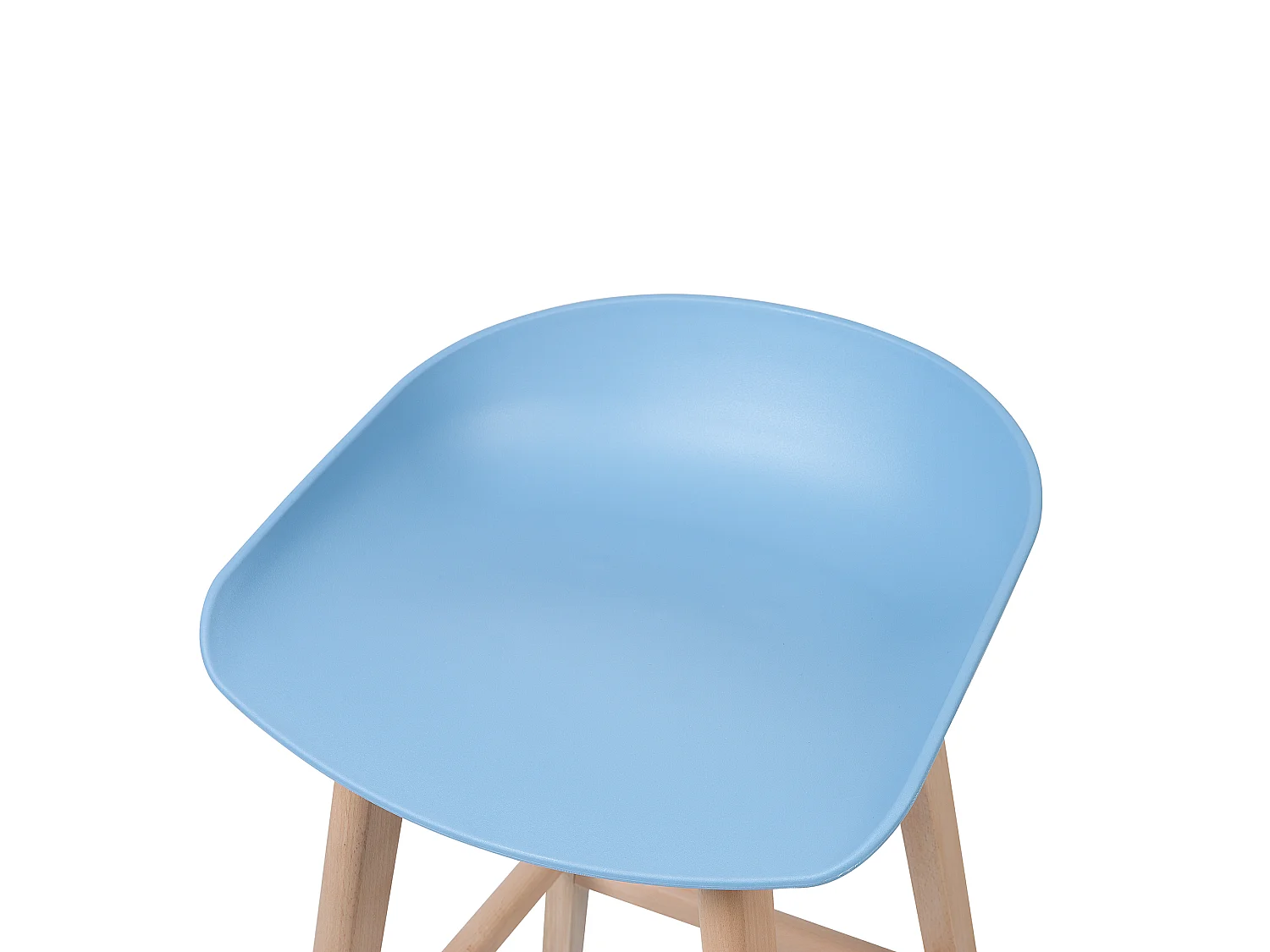 Lot de 2 chaises de bar MICCO Bleu clair