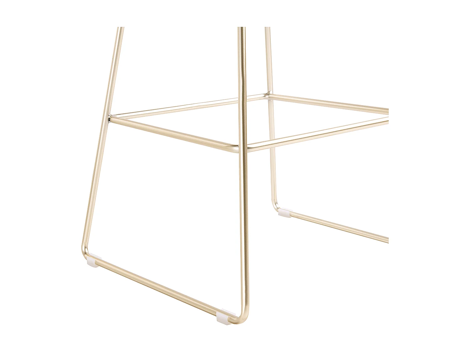 Conjunto de 2 bancos de bar PRESTON Metal Dourado