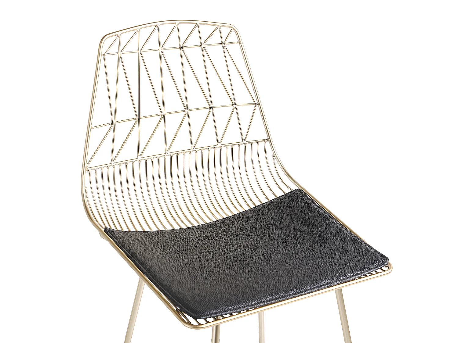 Lot de 2 chaises de bar PRESTON Métal Doré