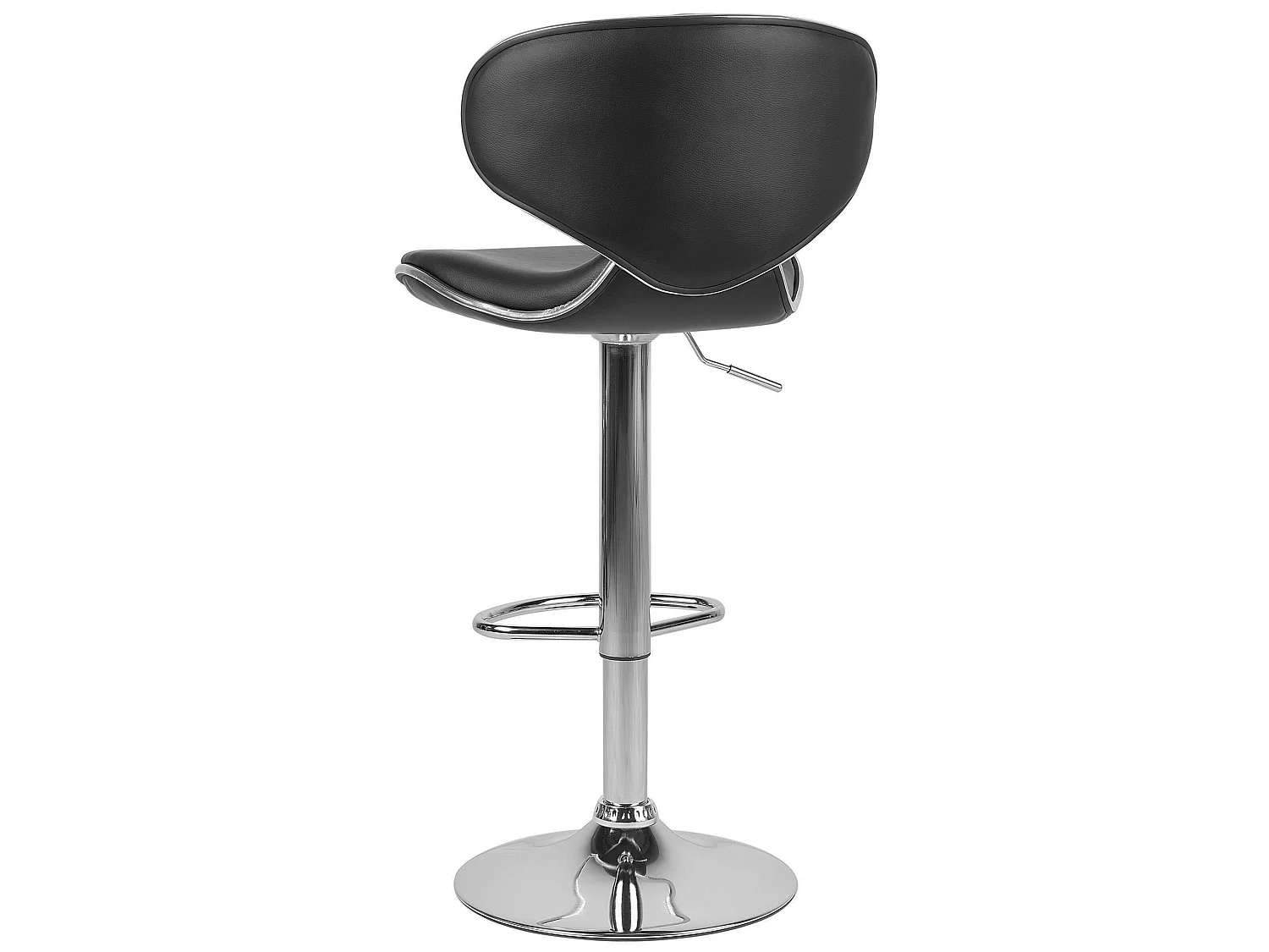 Conjunto de 2 bancos de bar CONWAY Pele sintética Preto
