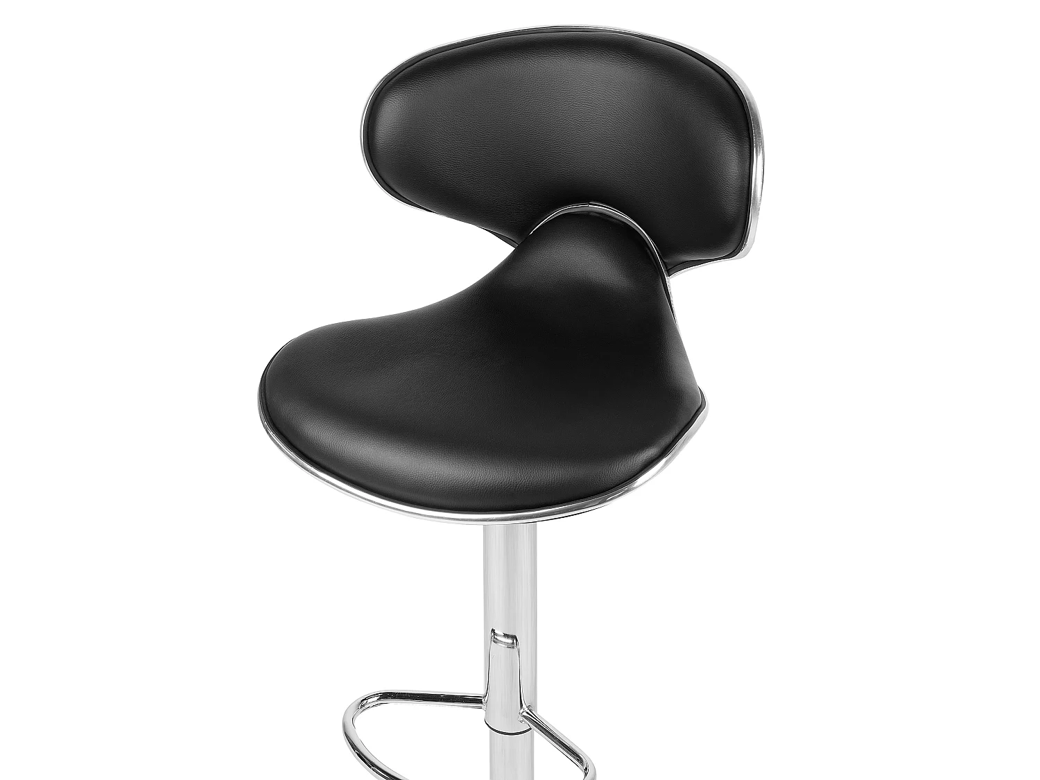 Conjunto de 2 bancos de bar CONWAY Pele sintética Preto