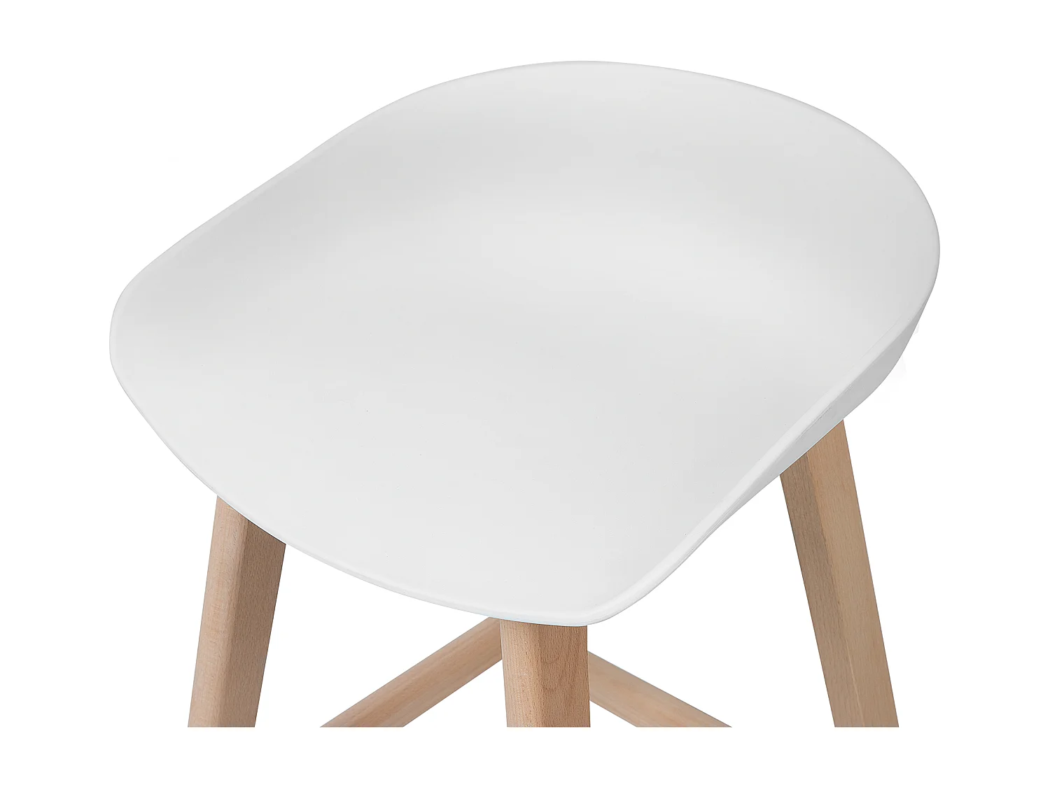 Set van 2 barstoelen MICCO Wit