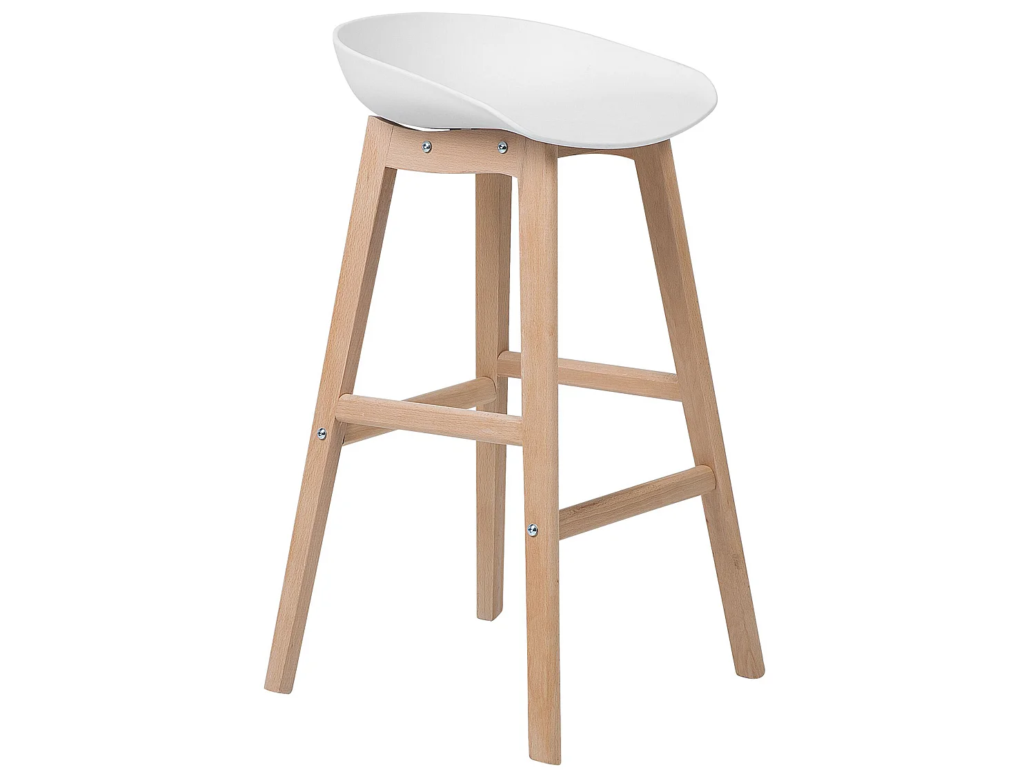 Set di 2 sedie alte MICCO Bianco