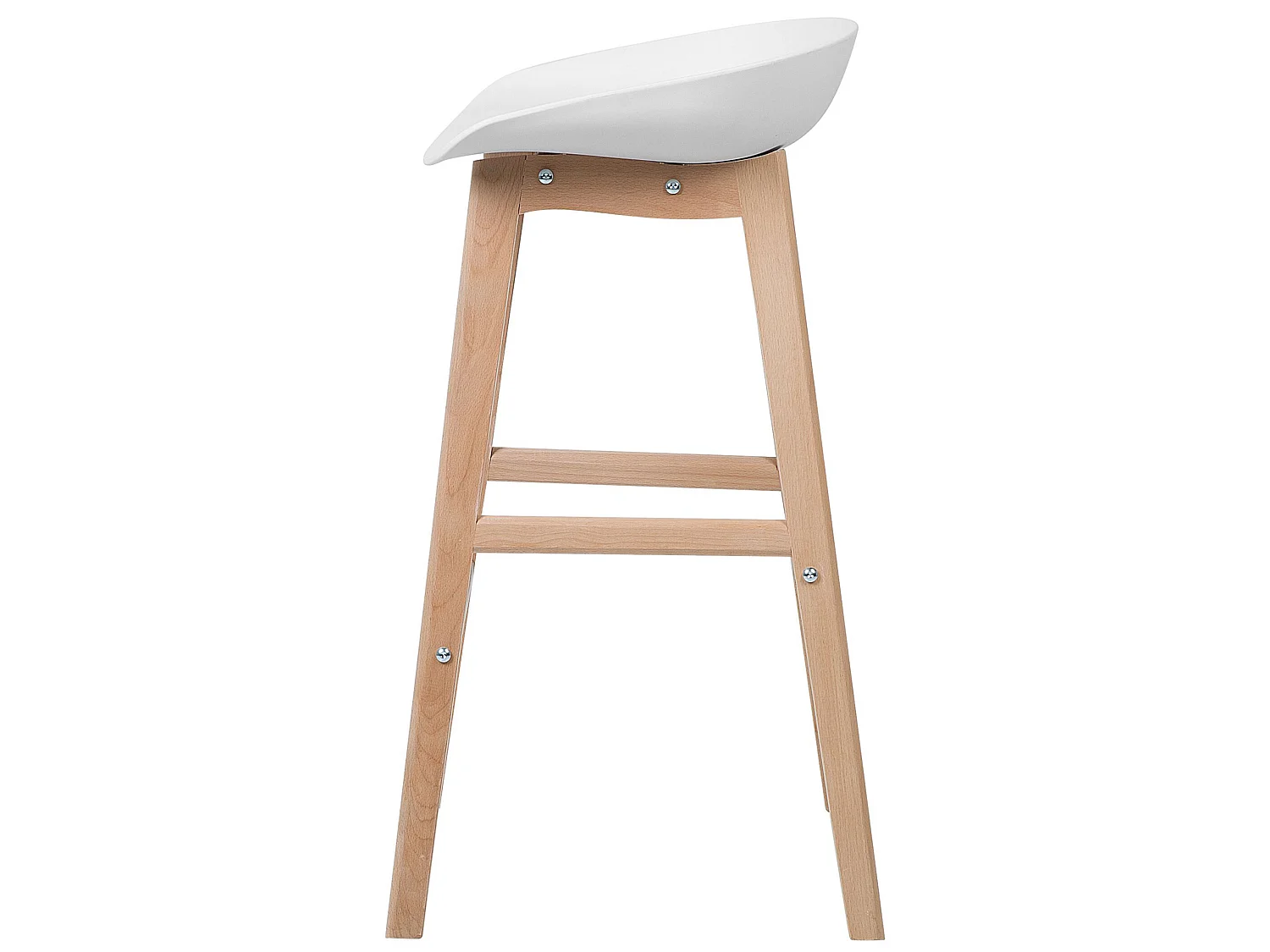 Set di 2 sedie alte MICCO Bianco