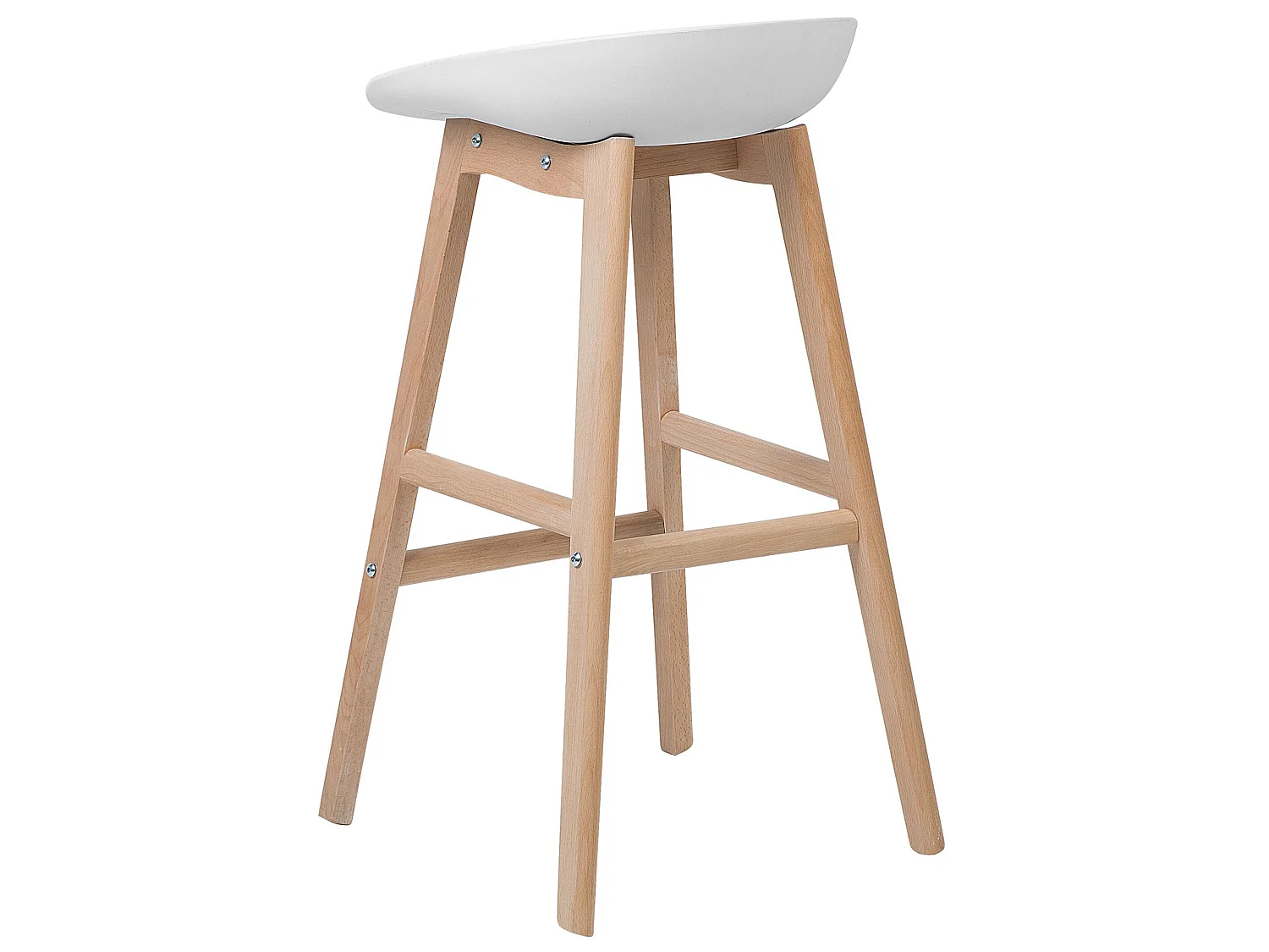Set di 2 sedie alte MICCO Bianco