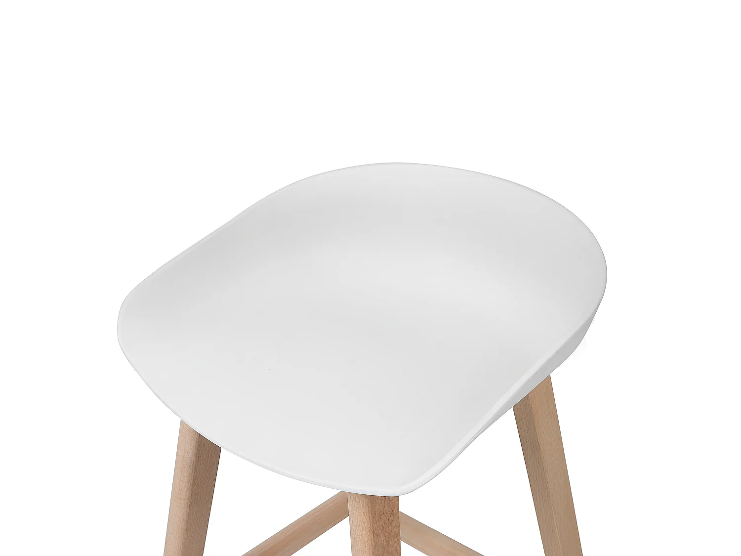 Set di 2 sedie alte MICCO Bianco