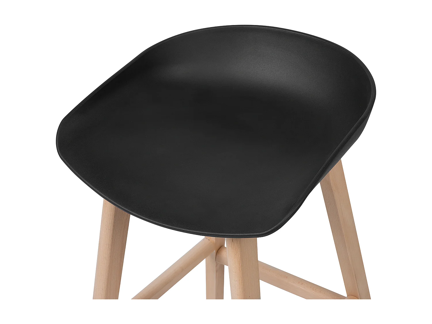 Lot de 2 chaises de bar MICCO Noir