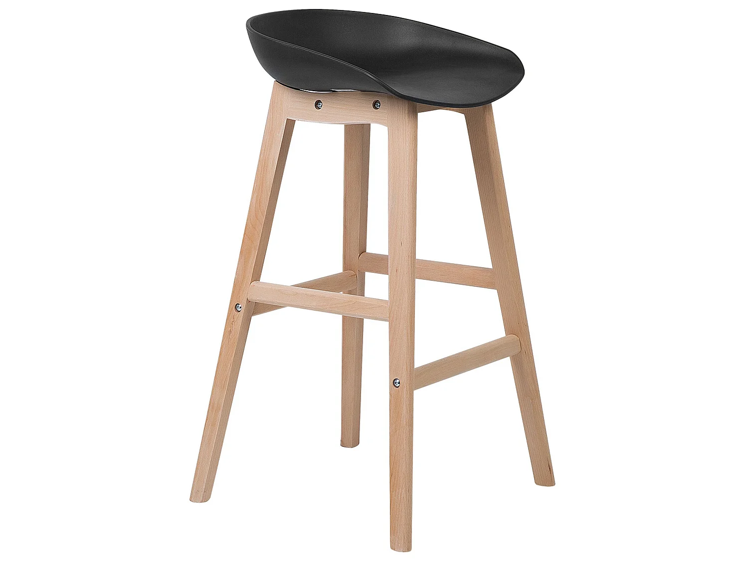 Lot de 2 chaises de bar MICCO Noir