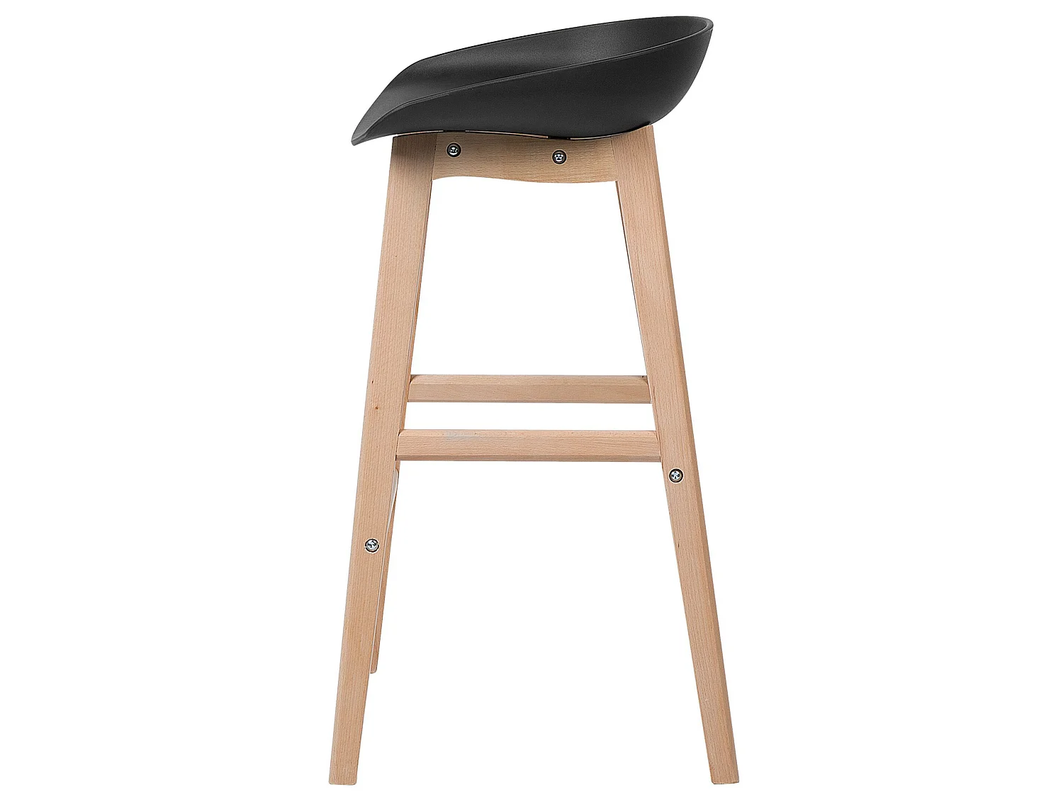 Lot de 2 chaises de bar MICCO Noir