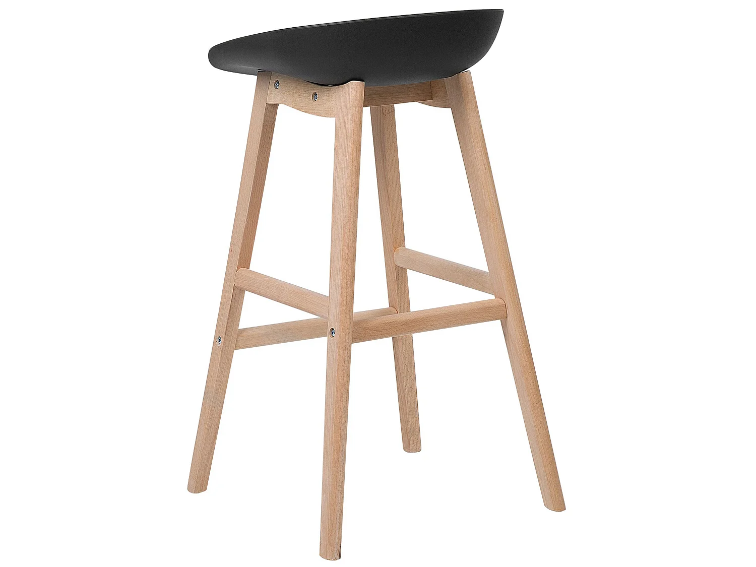 Lot de 2 chaises de bar MICCO Noir
