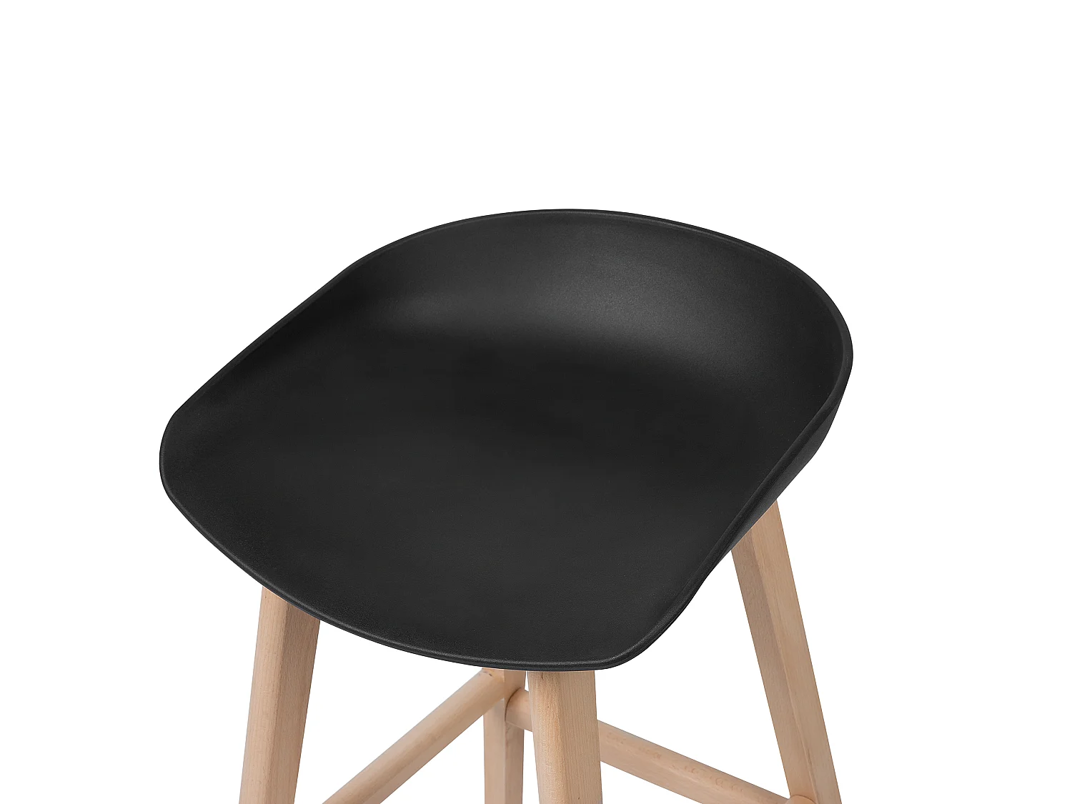 Lot de 2 chaises de bar MICCO Noir