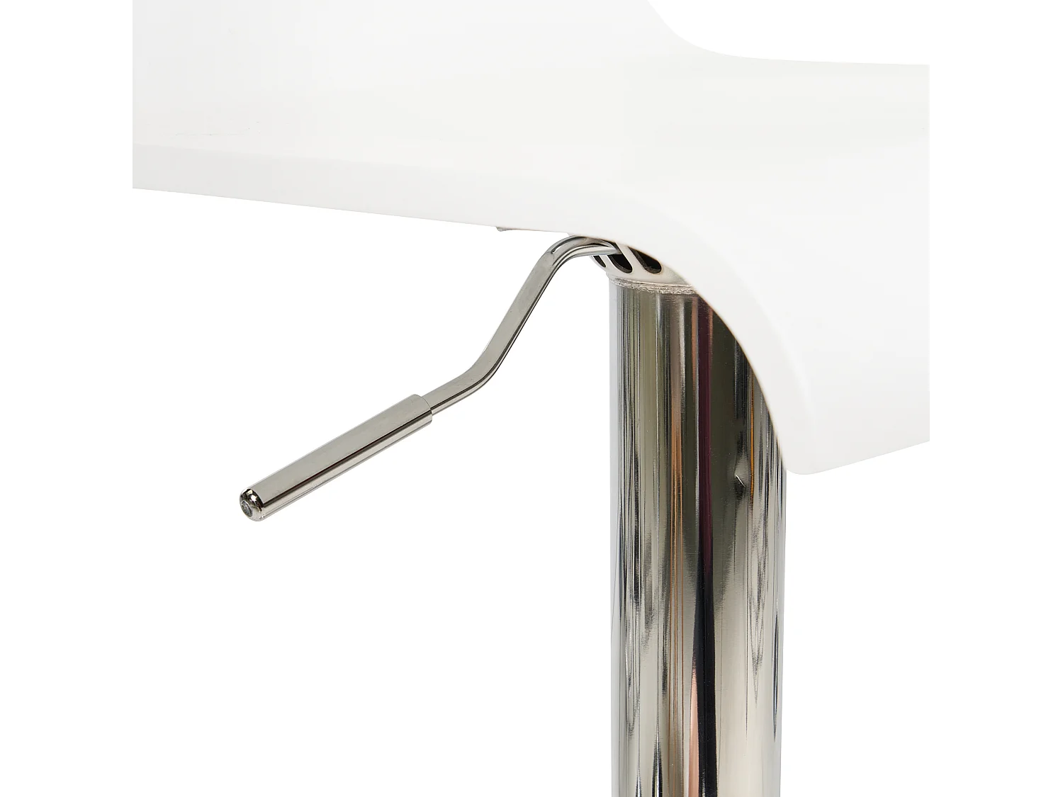 Set van 2 barstoelen VALENCIA Draaibaar Wit