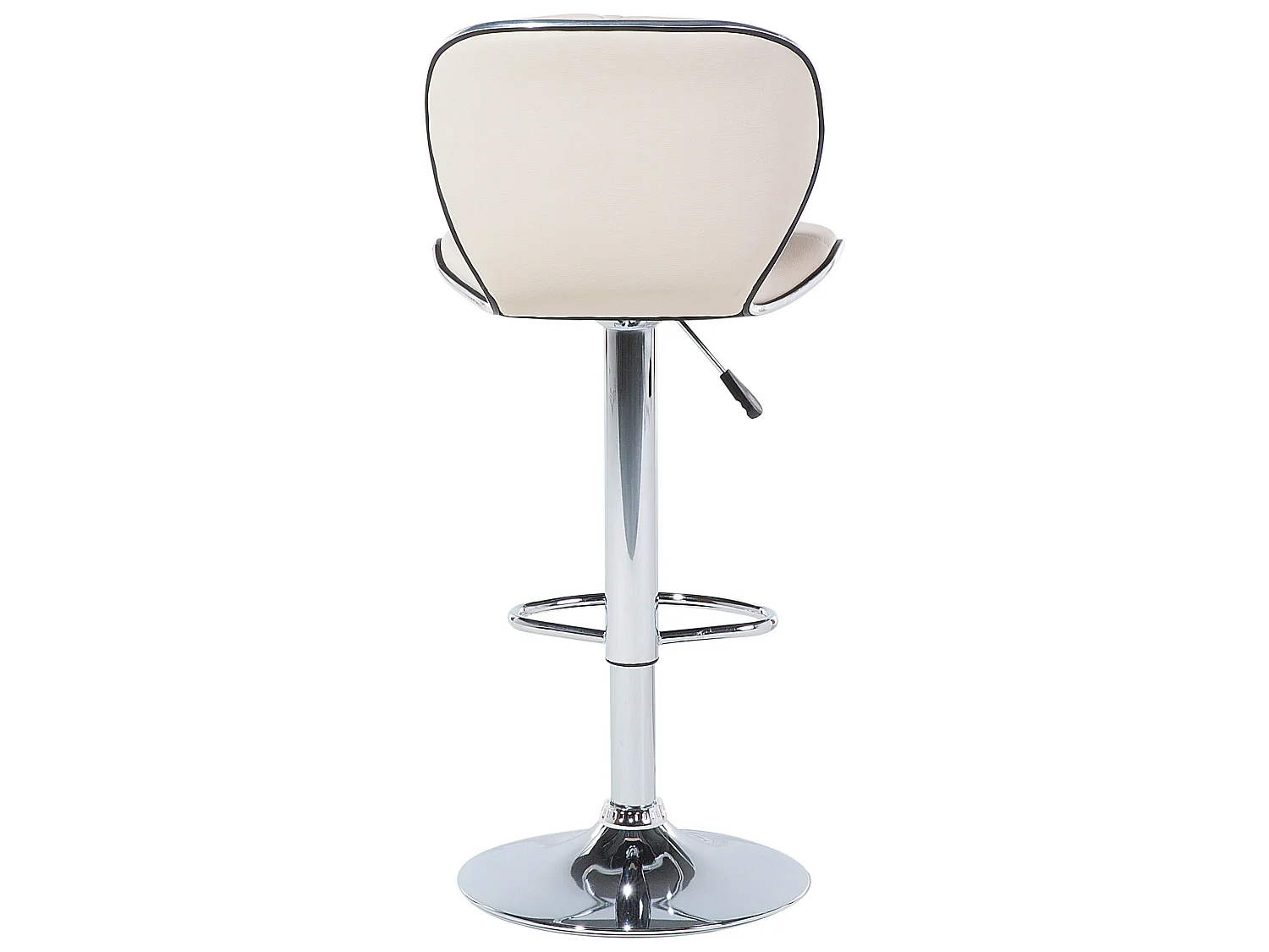 Set van 2 barstoelen VALETTA Kunstleer Draaibaar Lichtbeige
