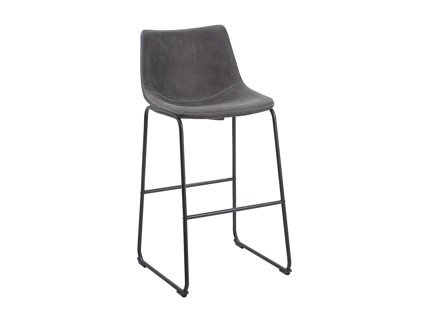 Lot de 2 chaises de bar FRANKS Gris