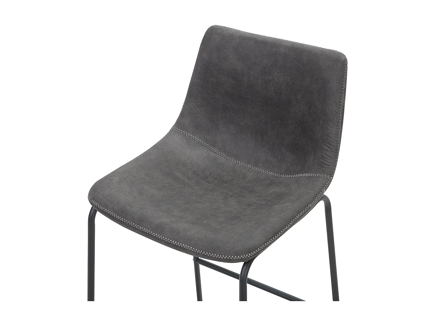 Lot de 2 chaises de bar FRANKS Gris