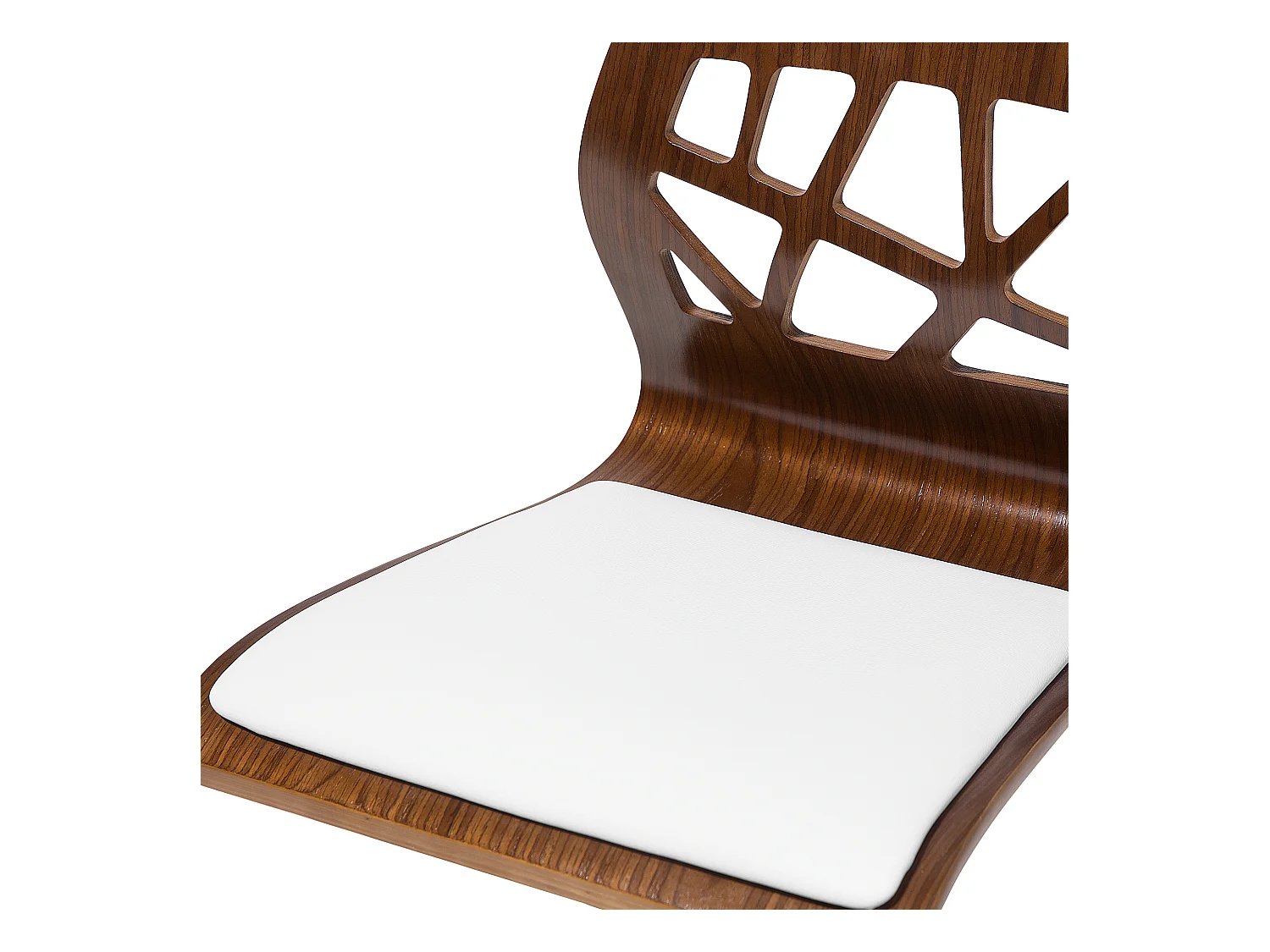 Tabouret de bar PETERSBURG Cuir PU Blanc