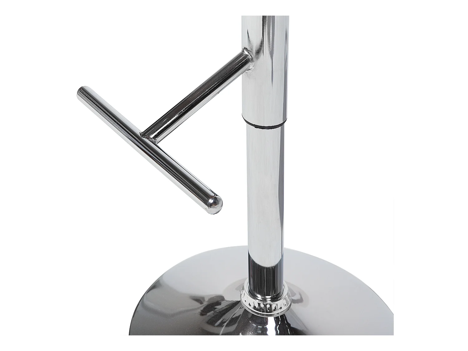 Tabouret de bar PETERSBURG Cuir PU Blanc