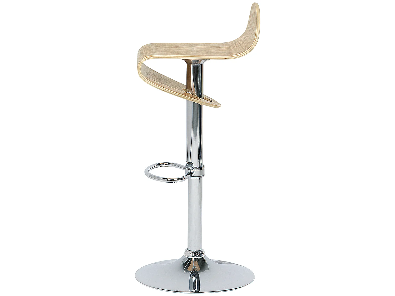 Tamborete rotativo Conjunto de 2 Castanho claro LIVERPOOL