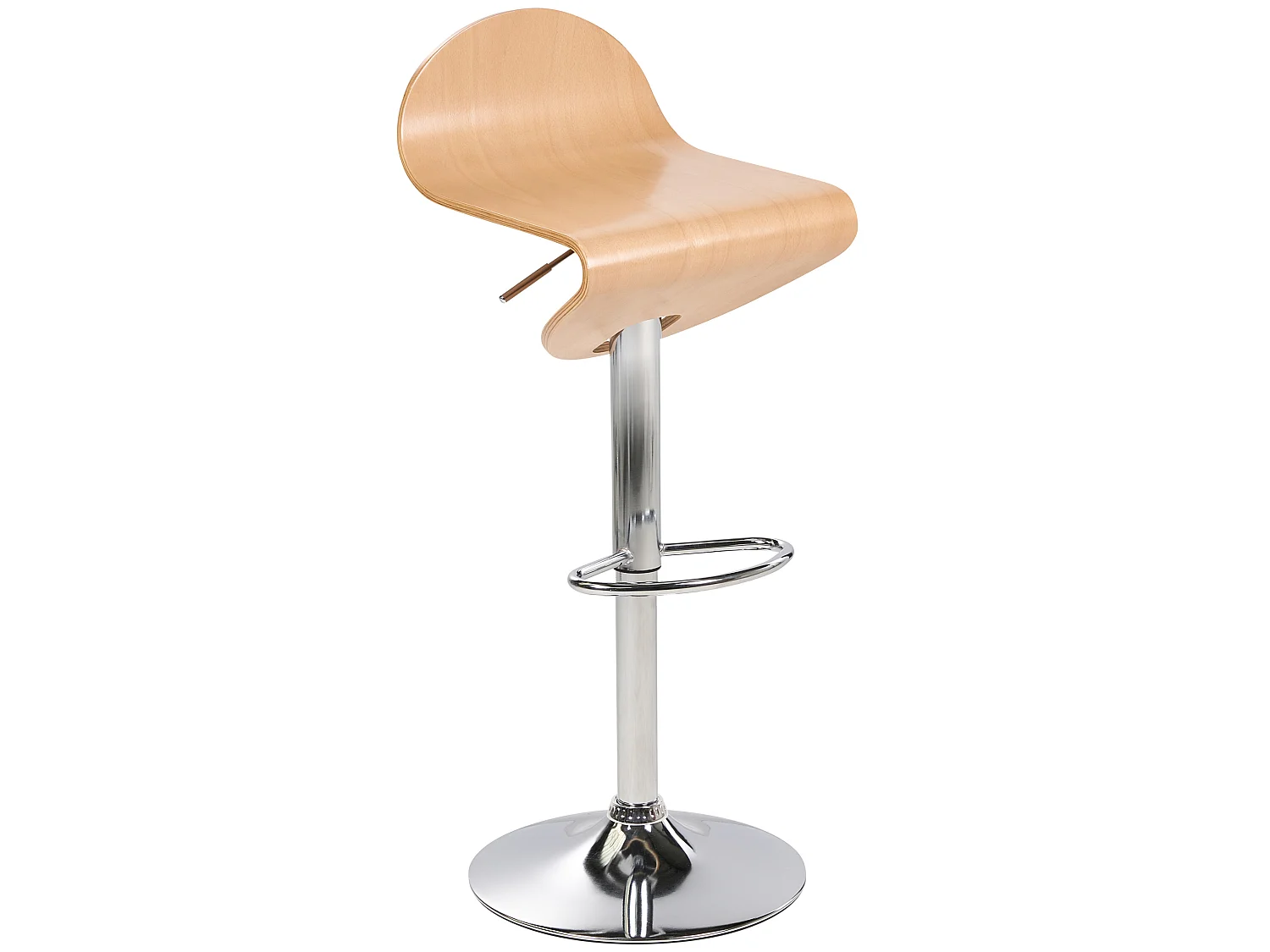 Tamborete rotativo Conjunto de 2 Castanho claro LIVERPOOL