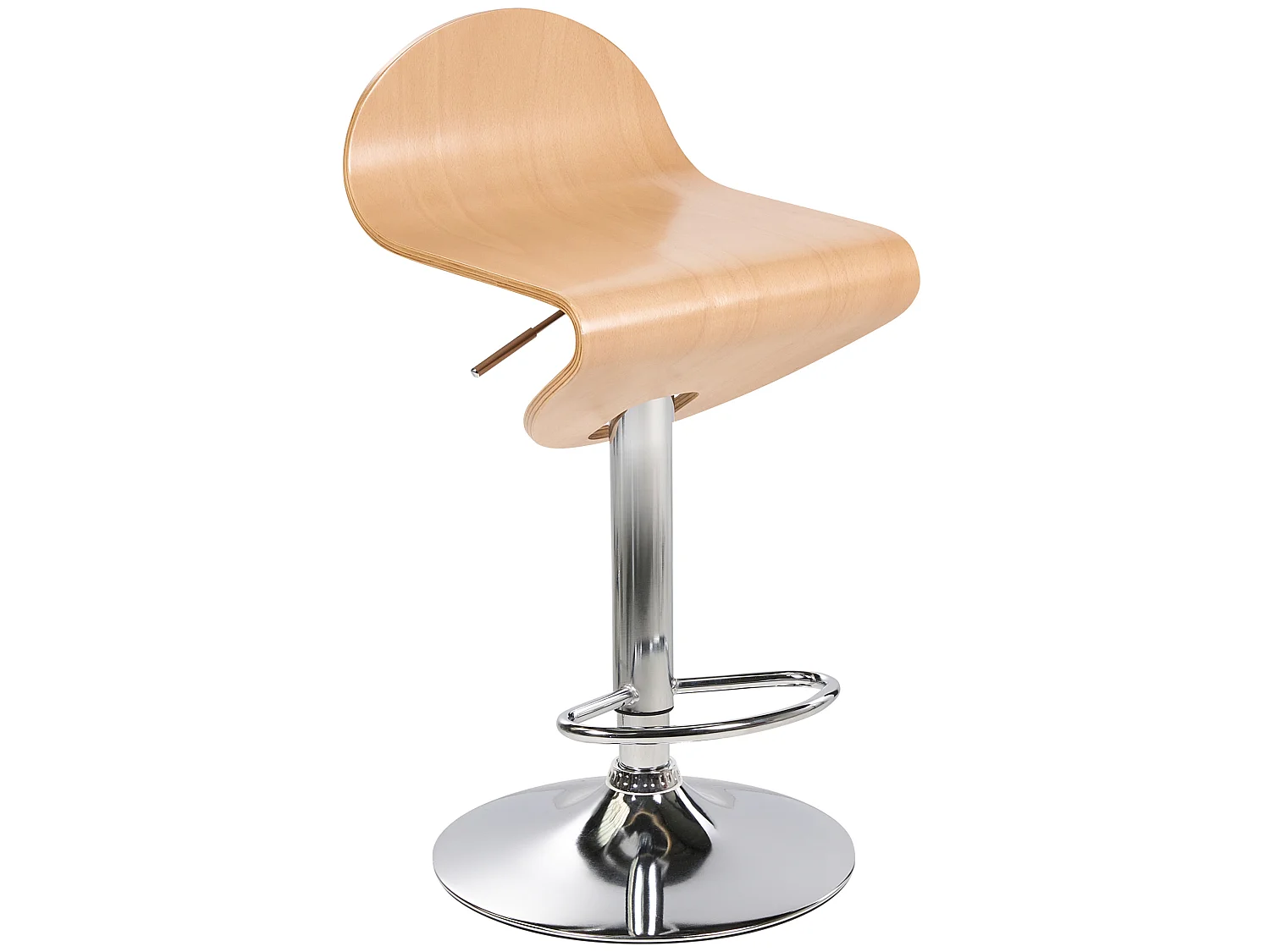 Tamborete rotativo Conjunto de 2 Castanho claro LIVERPOOL