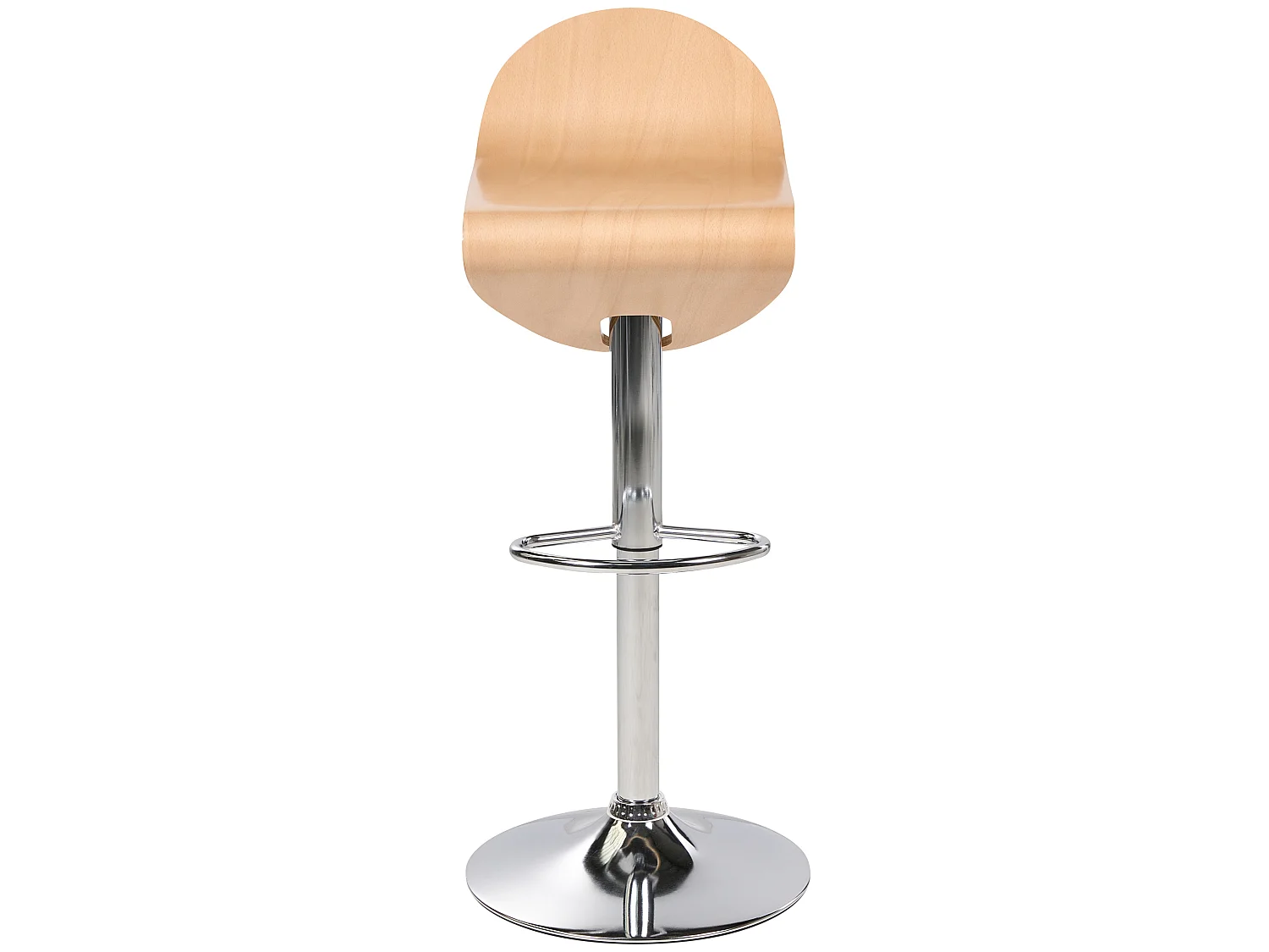 Tamborete rotativo Conjunto de 2 Castanho claro LIVERPOOL