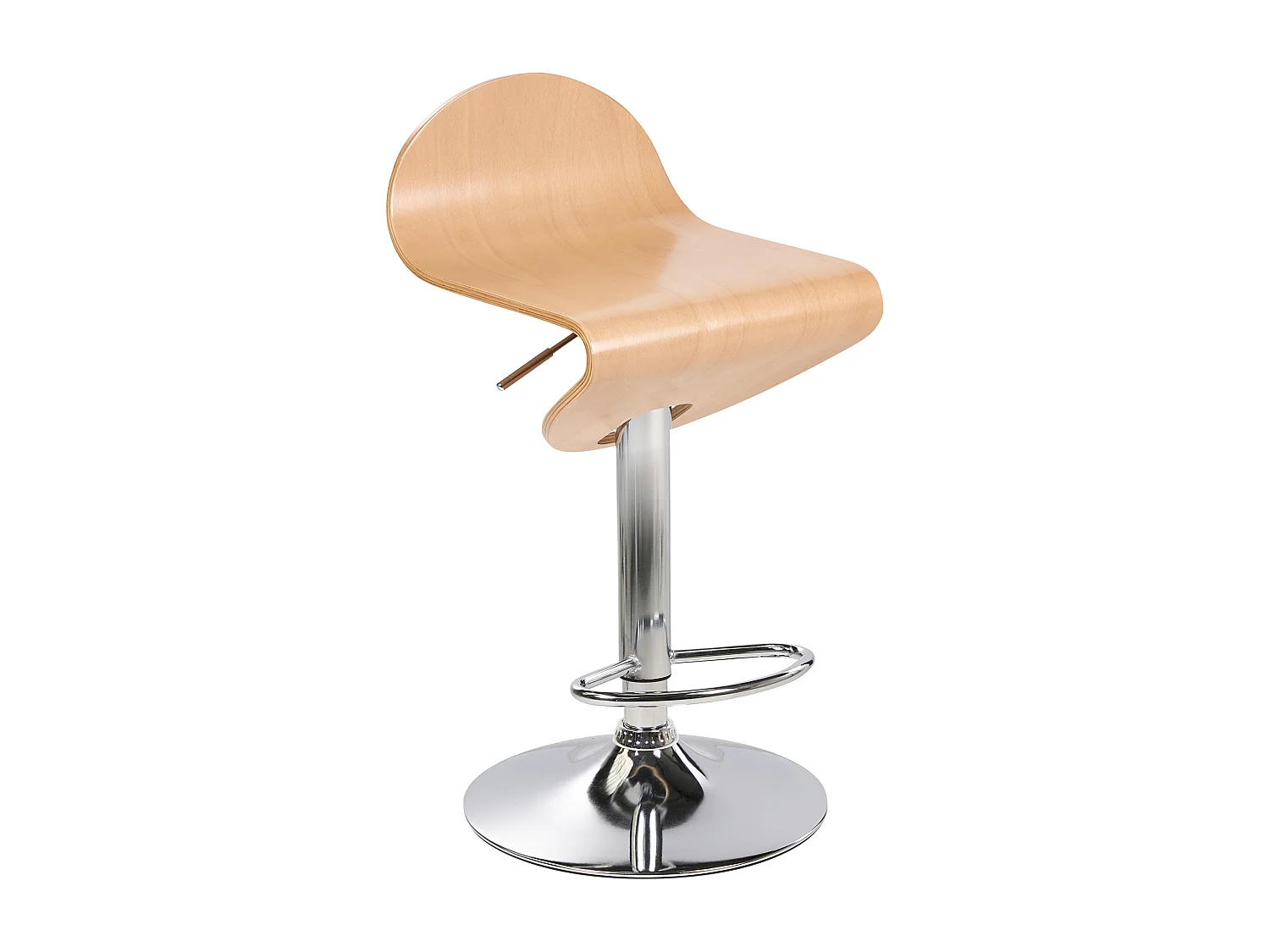 Tamborete rotativo Conjunto de 2 Castanho claro LIVERPOOL