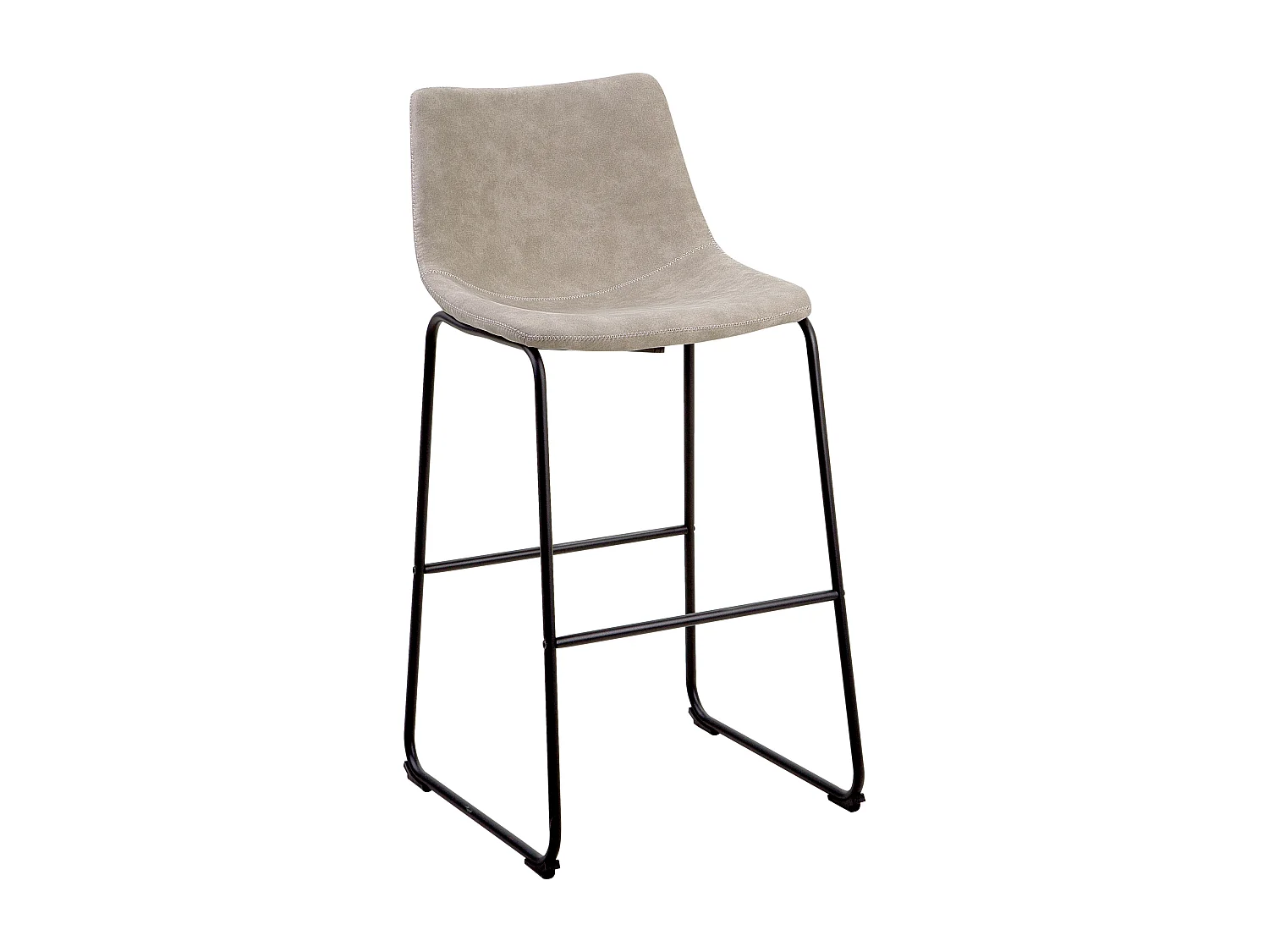 Lot de 2 chaises de bar FRANKS Beige