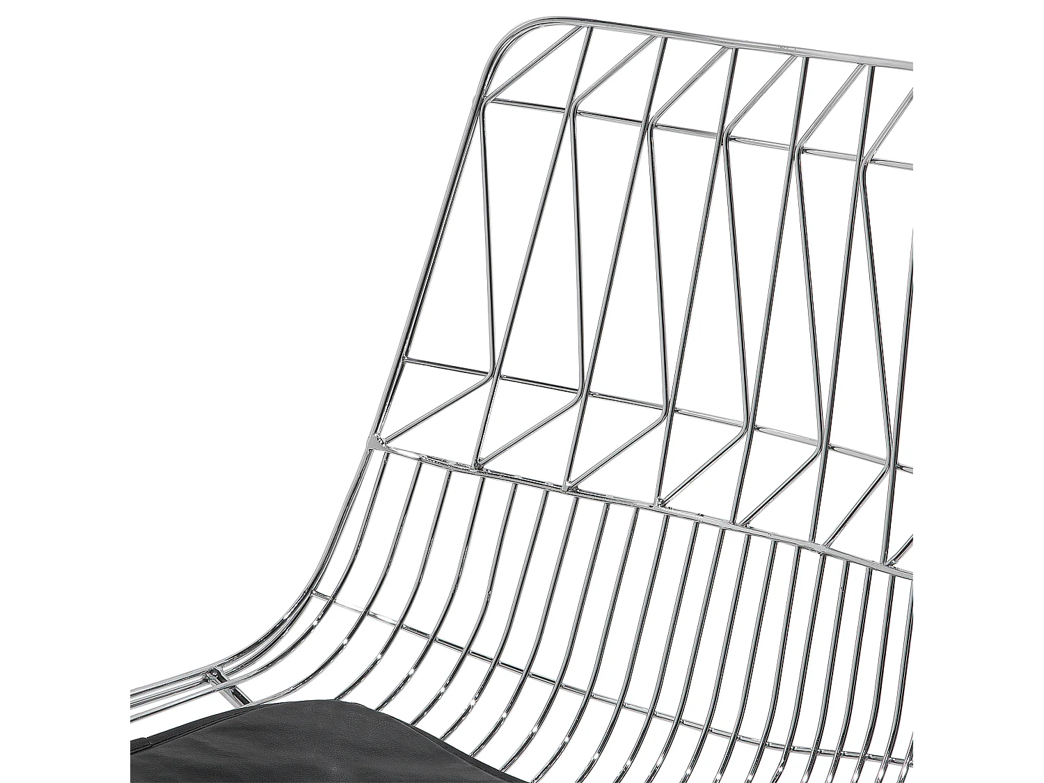 Lot de 2 chaises de bar PRESTON Métal Argenté