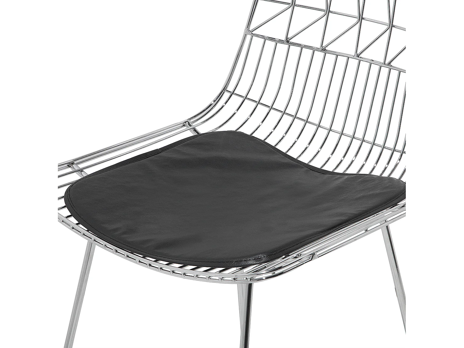 Lot de 2 chaises de bar PRESTON Métal Argenté