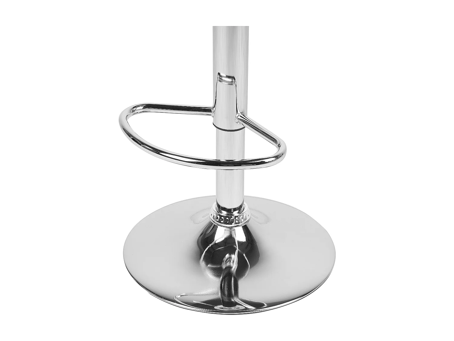 Set van 2 barstoelen PEORIA Kunstleer Draaibaar Wit