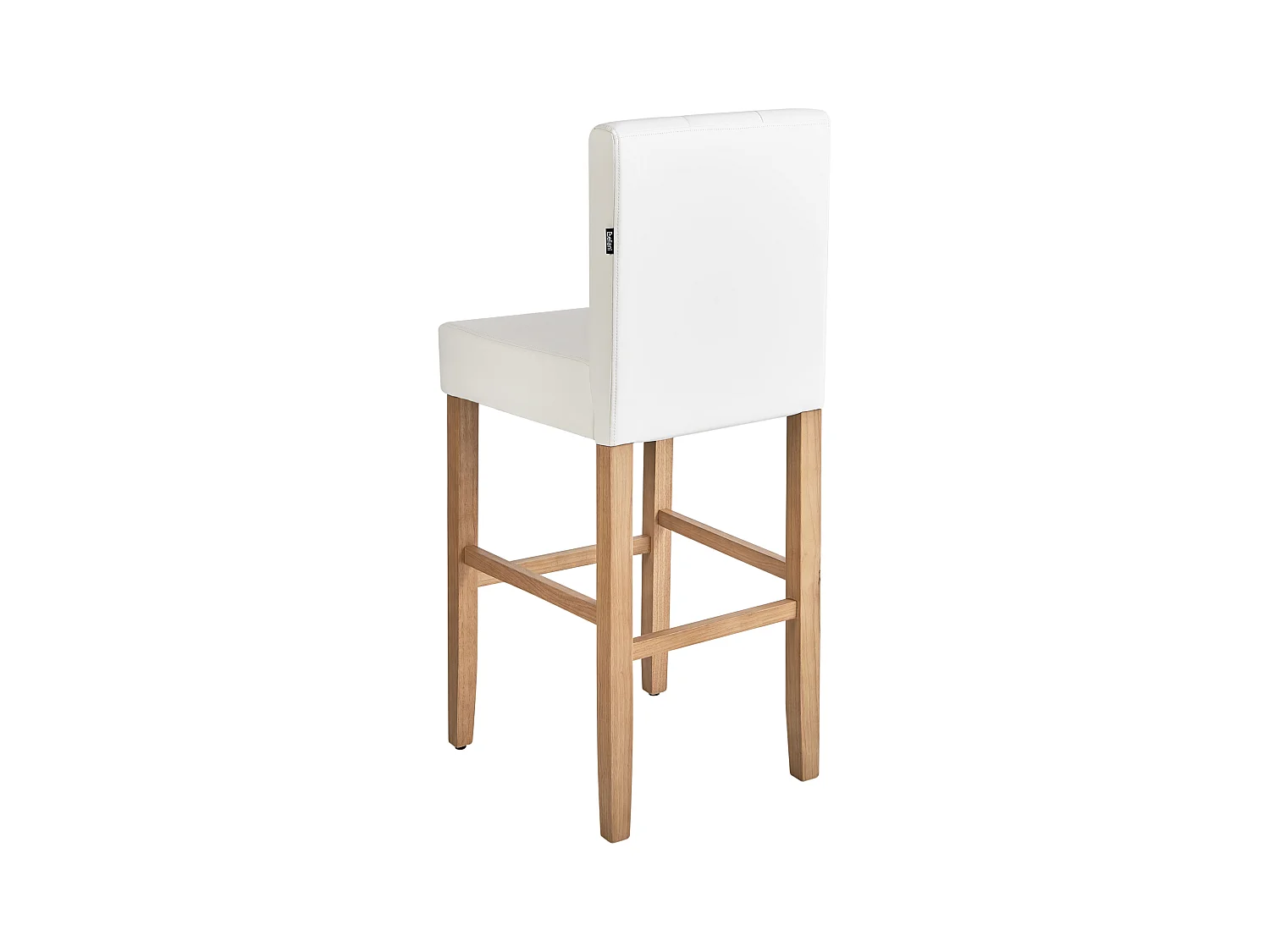 Set van 2 barstoelen MADISON Kunstleer Gebroken wit