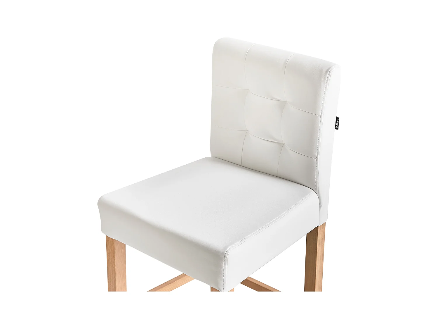 Set van 2 barstoelen MADISON Kunstleer Gebroken wit