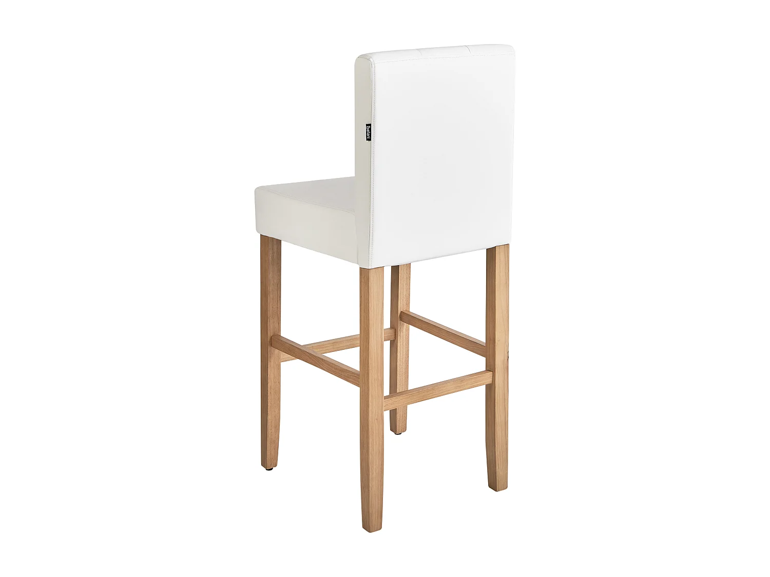 Set van 2 barstoelen MADISON Kunstleer Gebroken wit