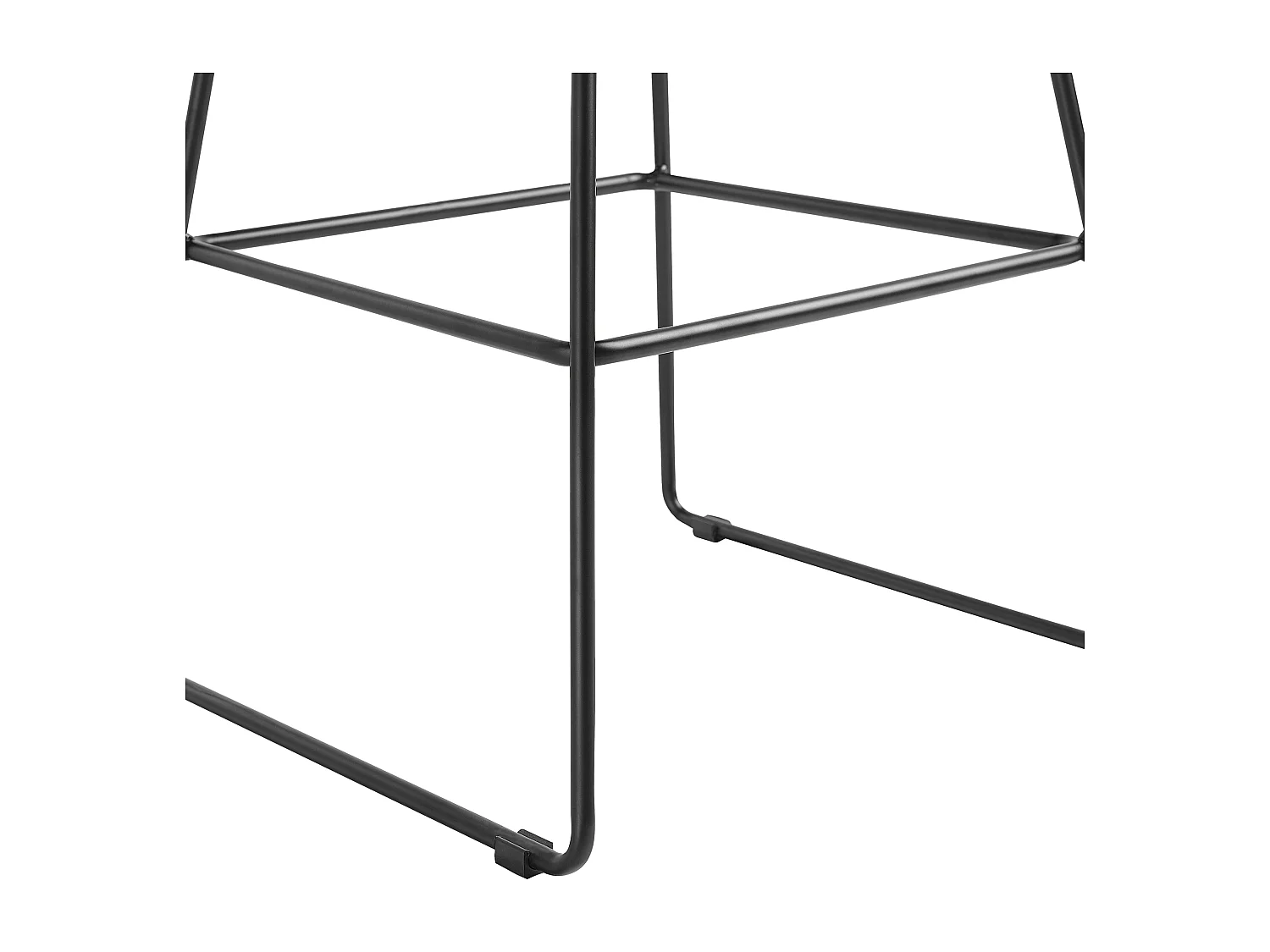 Lot de 2 chaises de bar PRESTON Métal Noir