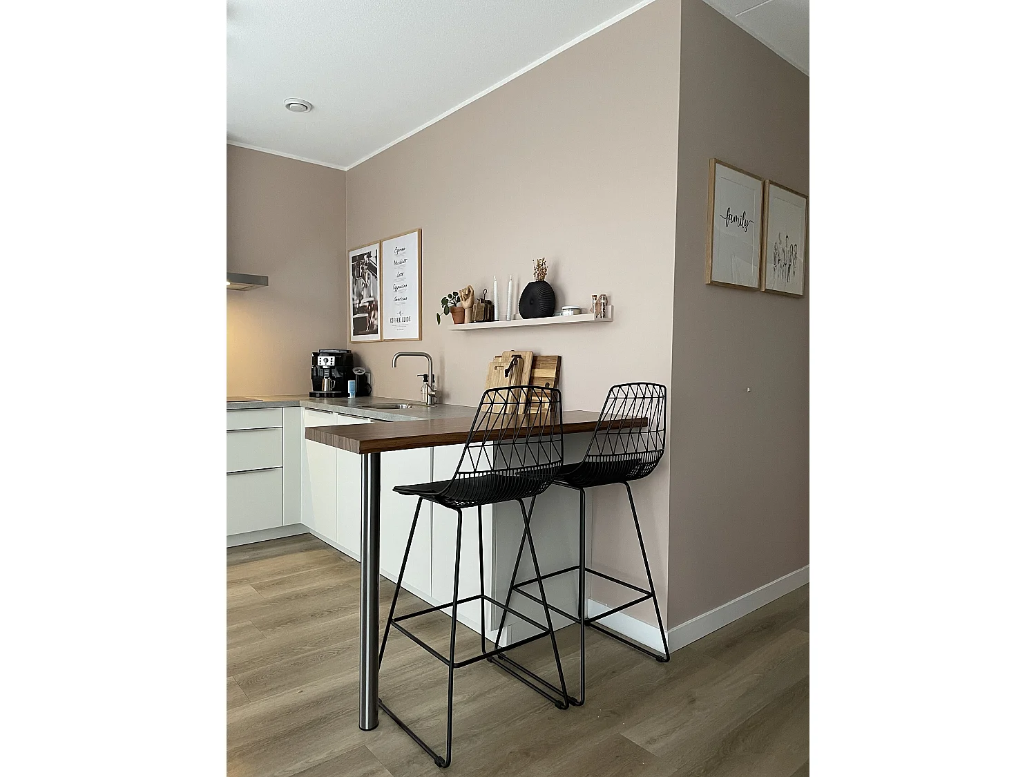 Lot de 2 chaises de bar PRESTON Métal Noir