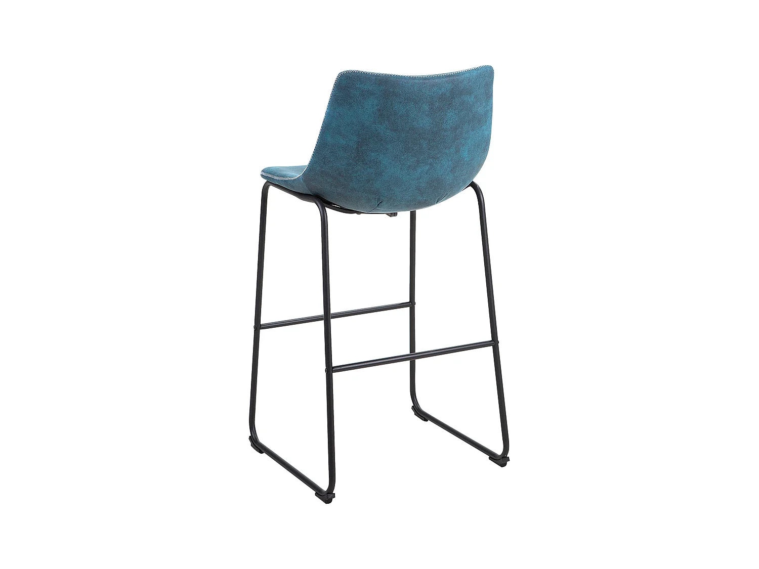 Bequeme und stilvolle Barstühle im Retro-Design 2er Set blau Franks