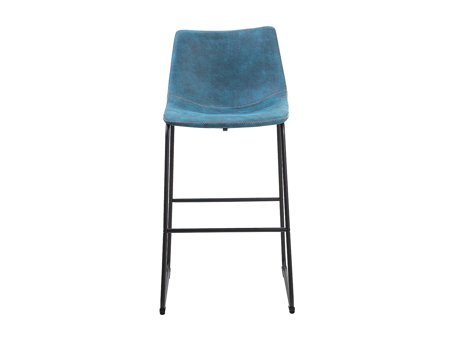 Conjunto de 2 bancos de bar FRANKS Azul turquesa