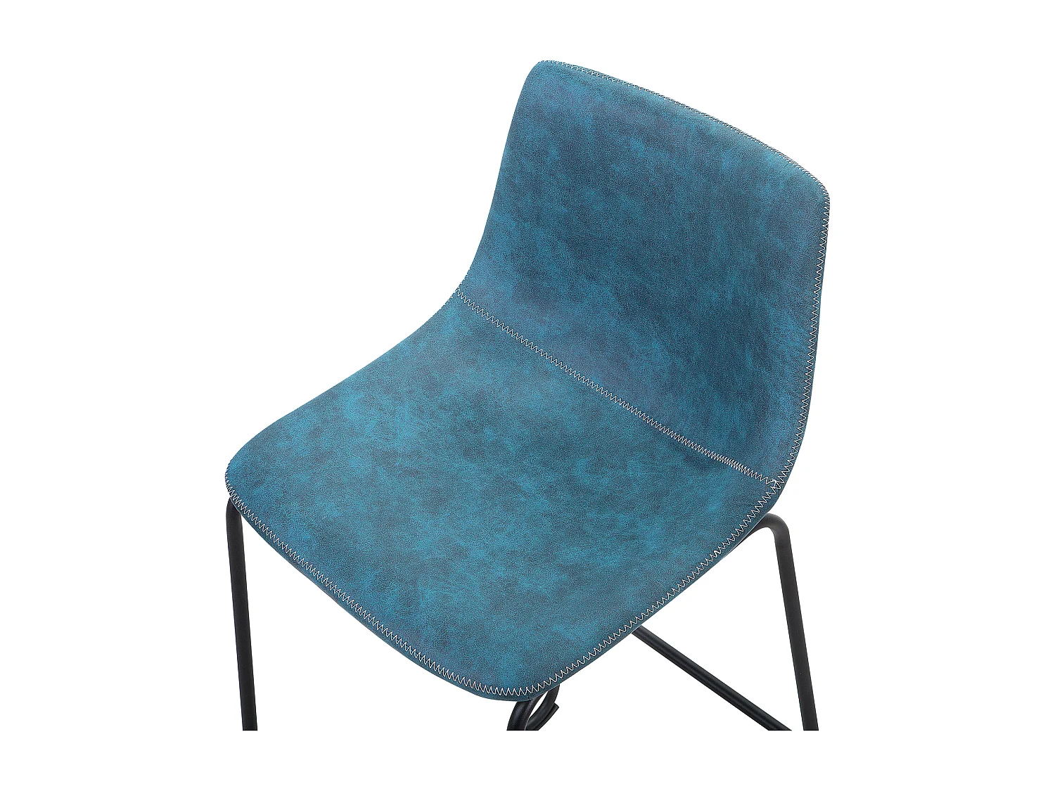 Set di 2 sedie alte FRANKS Blu oltremare