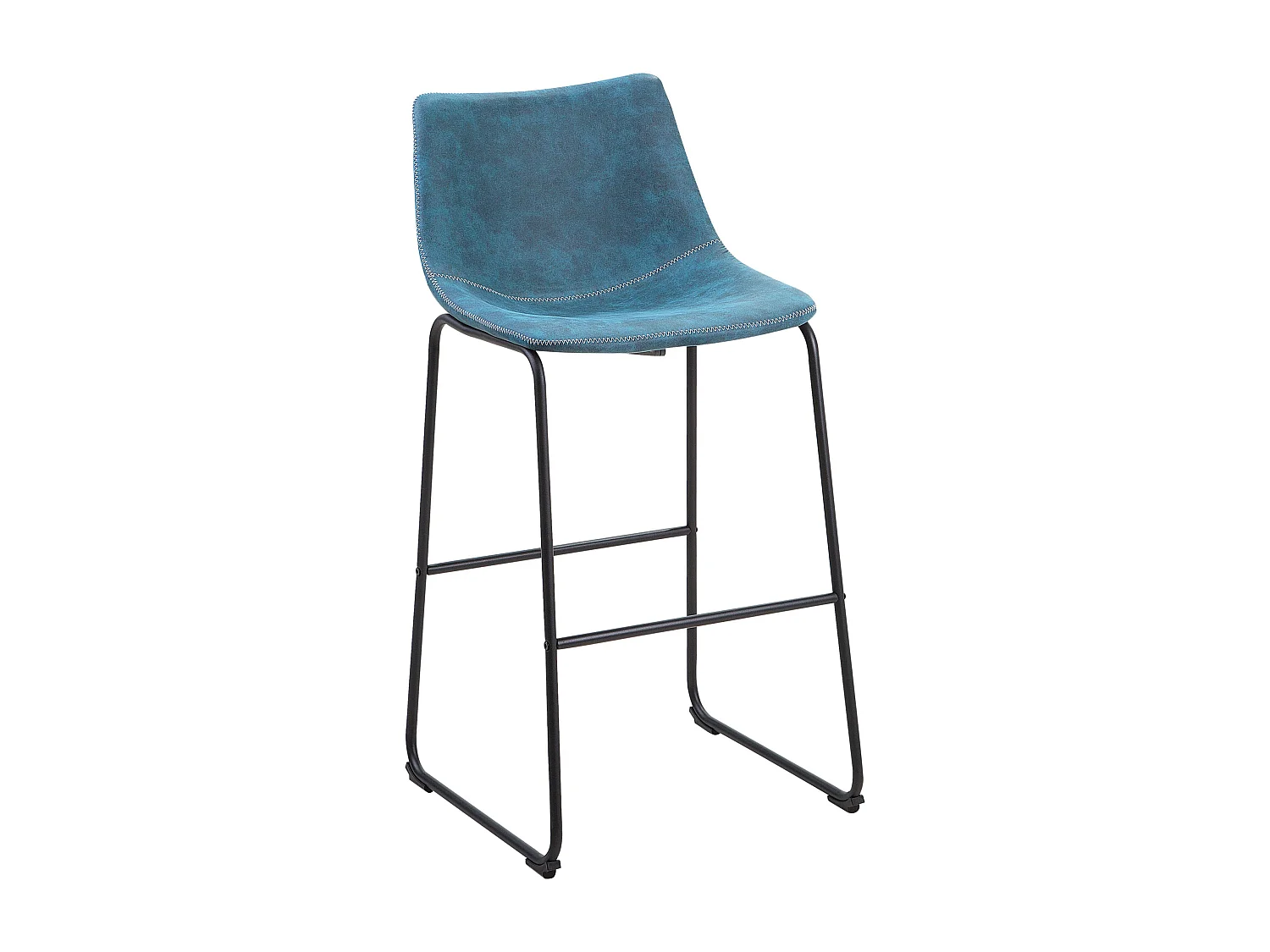 Lot de 2 chaises de bar FRANKS Bleu azur