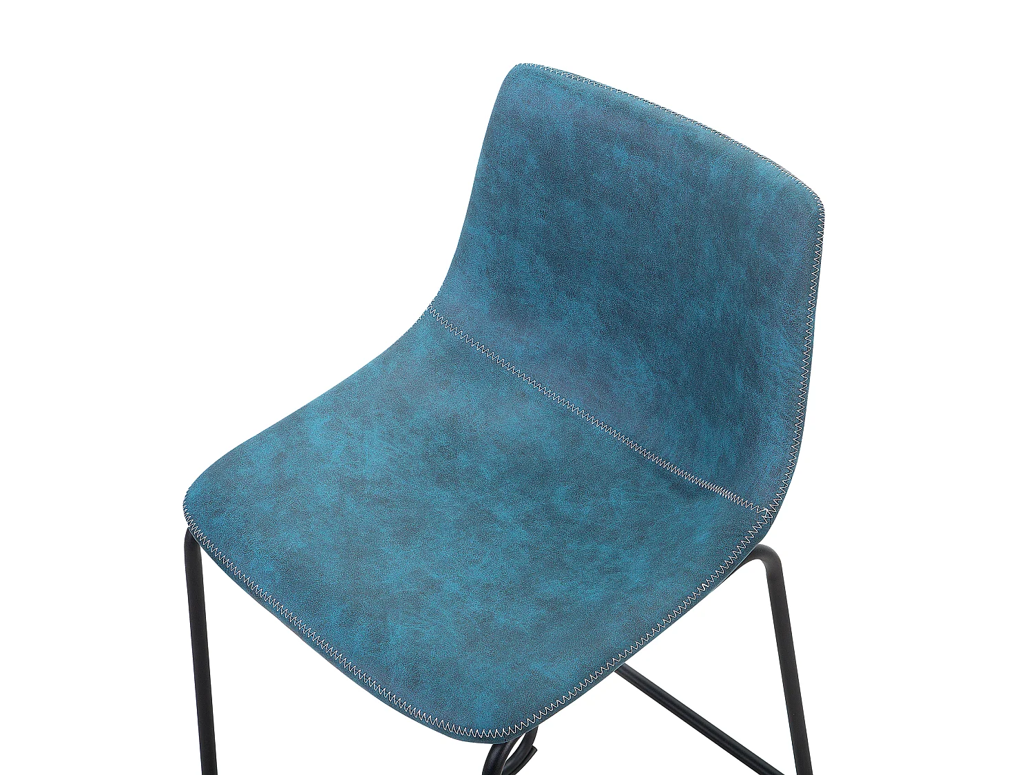 Lot de 2 chaises de bar FRANKS Bleu azur