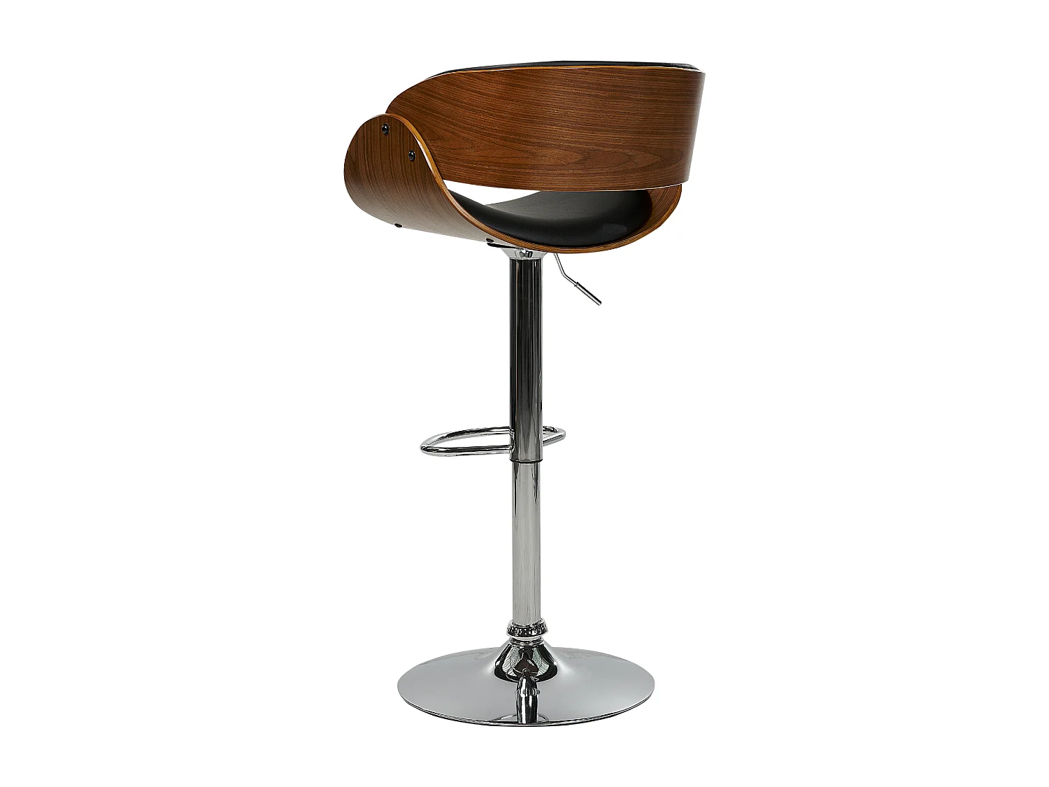 Barhocker BAKU Kunstleder Schwarz