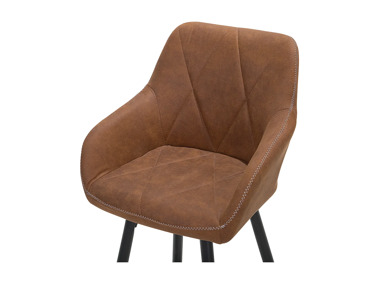 Set van 2 barstoelen DARIEN Goudbruin