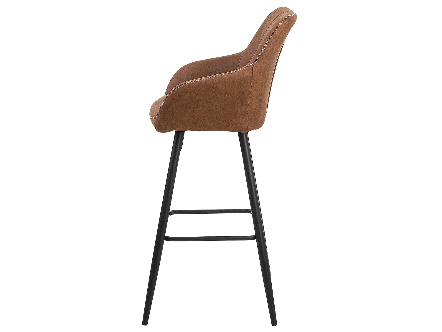 Lot de 2 chaises de bar DARIEN Marron doré
