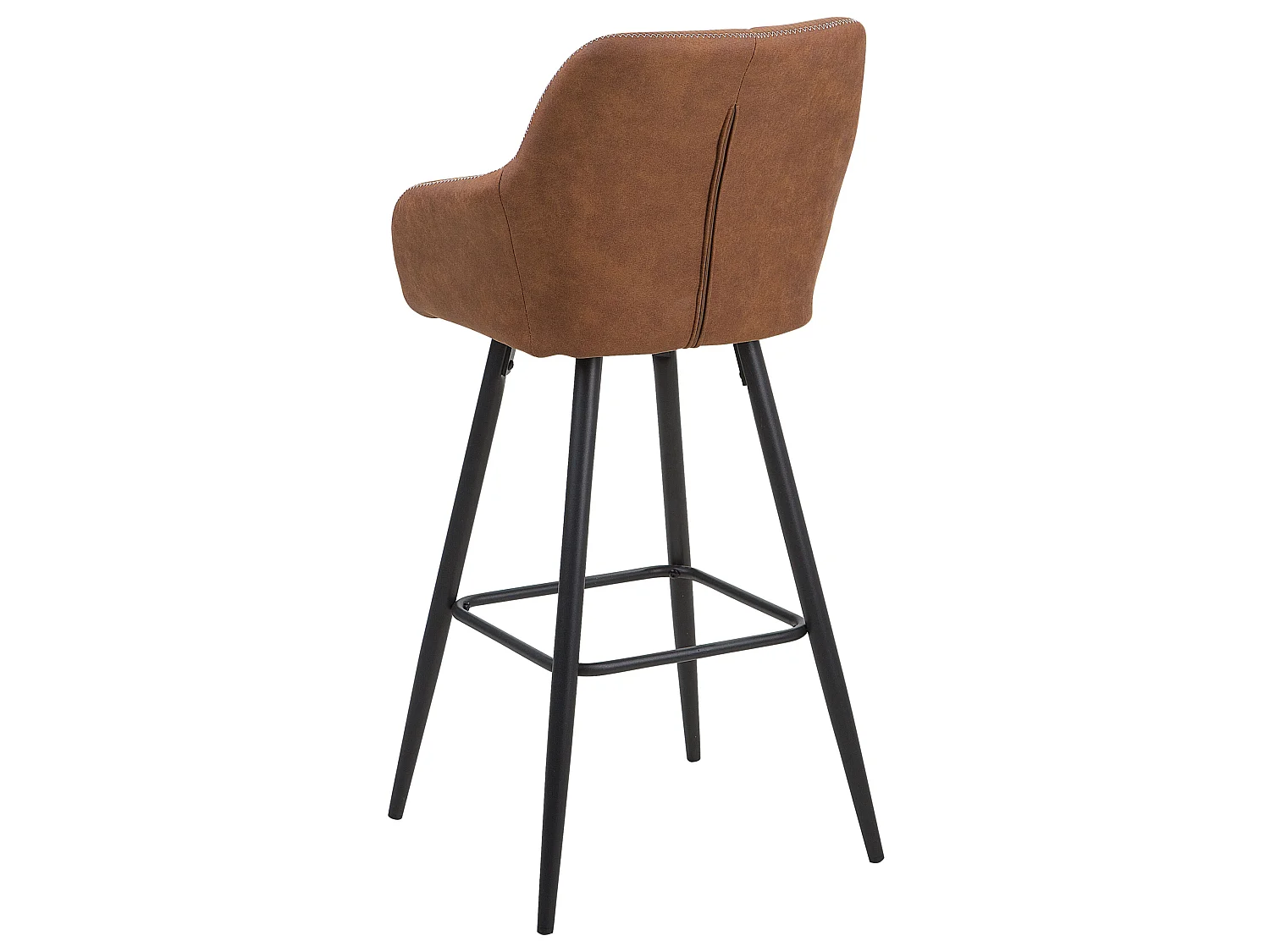 Lot de 2 chaises de bar DARIEN Marron doré