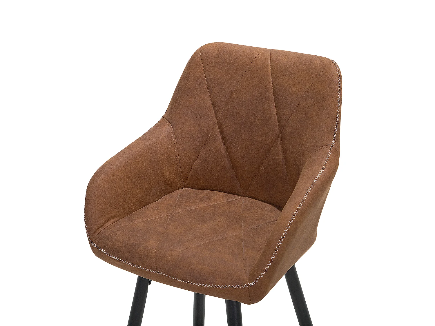 Lot de 2 chaises de bar DARIEN Marron doré