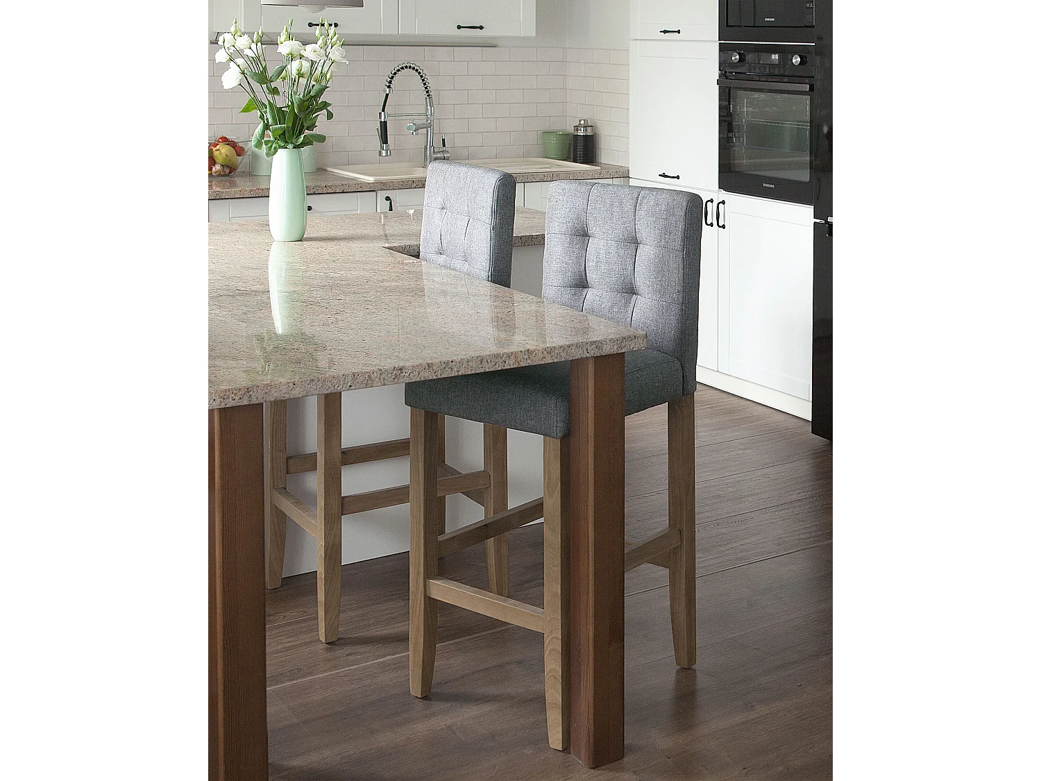 Chaise de bar MADISON Gris