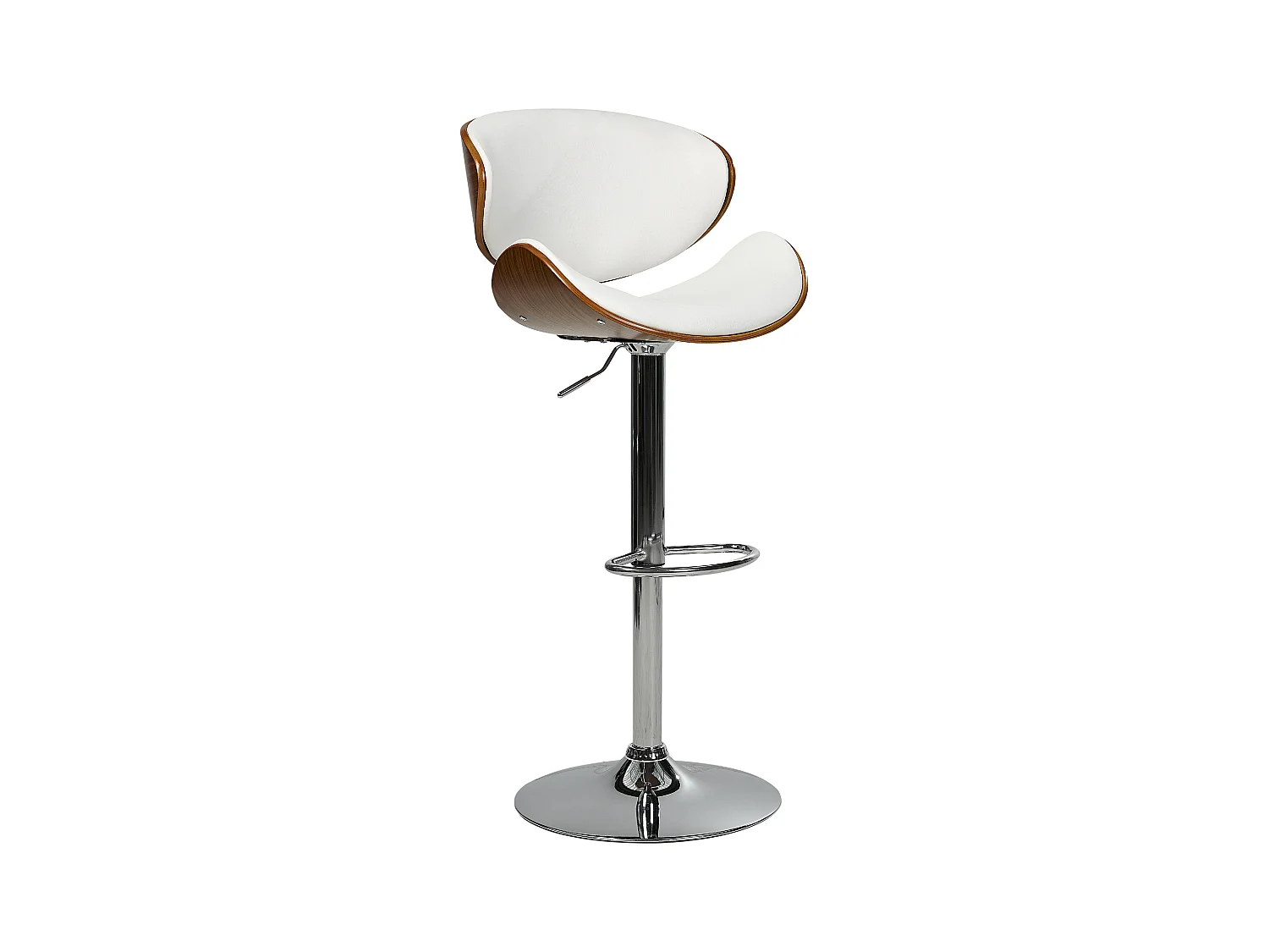 Tabouret de bar ROTTERDAM Cuir PU Blanc