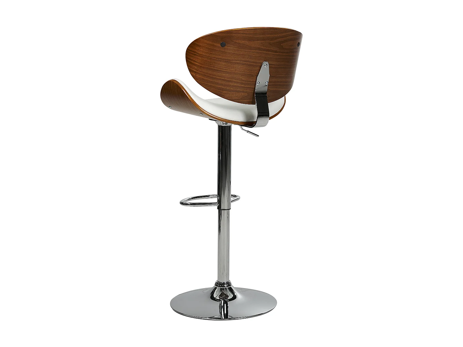 Tabouret de bar ROTTERDAM Cuir PU Blanc