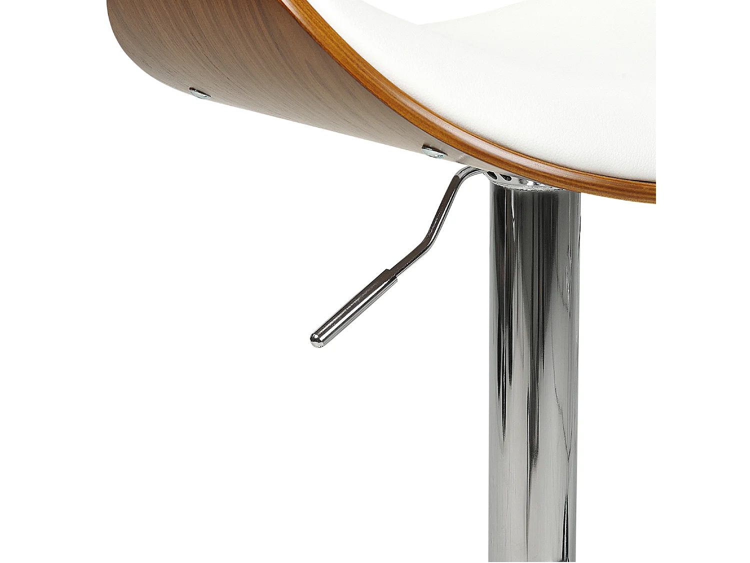 Tabouret de bar ROTTERDAM Cuir PU Blanc