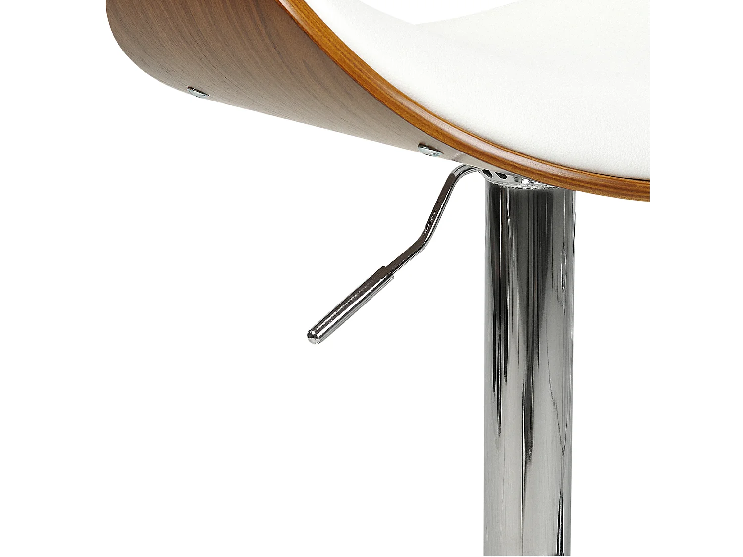 Barkruk ROTTERDAM Kunstleer Wit